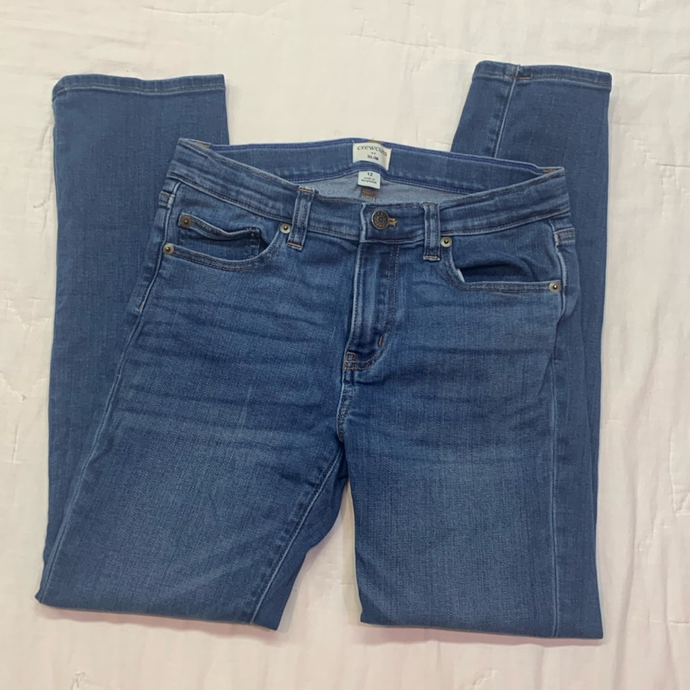 Crewcuts by J.Crew Girl's Stretch Slim Fit Jeans Size 12‎ Regular Medium Wash